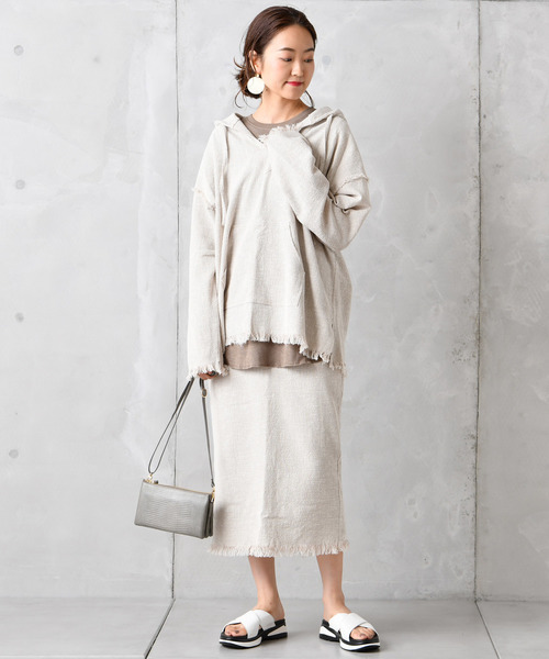 DouDou(ドゥドゥ)の「メキシカンパーカー(Tシャツ/カットソー・レディース・ブラック/ブラウン/オフホワイト/アイボリー・FREE)」の19枚目の写真