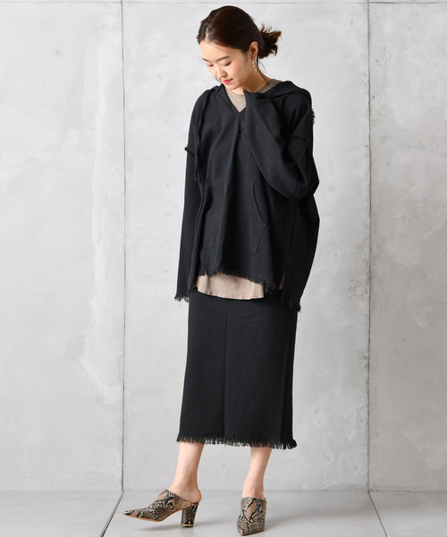 DouDou(ドゥドゥ)の「メキシカンパーカー(Tシャツ/カットソー・レディース・ブラック/ブラウン/オフホワイト/アイボリー・FREE)」の8枚目の写真