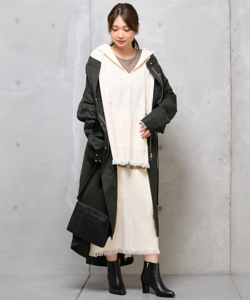 DouDou(ドゥドゥ)の「メキシカンパーカー(Tシャツ/カットソー・レディース・ブラック/ブラウン/オフホワイト/アイボリー・FREE)」の11枚目の写真