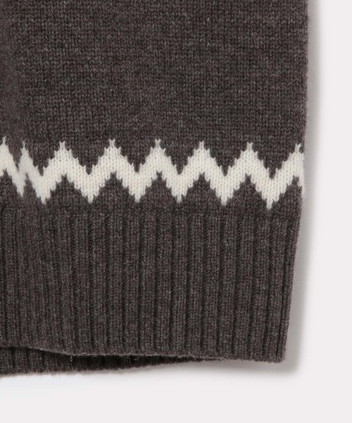 ADAM ET ROPE'（アダムエロペ）の「[山形ニット] フェアアイルニットプルオーバー（ニット/セーター・メンズ・チャコールグレー/ブラック・M/L）」の14枚目の写真