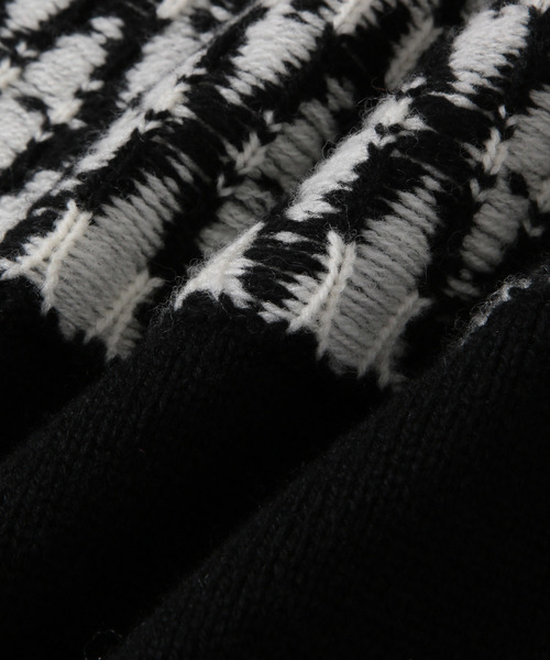 ADAM ET ROPE'（アダムエロペ）の「[山形ニット] フェアアイルニットプルオーバー（ニット/セーター・メンズ・チャコールグレー/ブラック・M/L）」の11枚目の写真