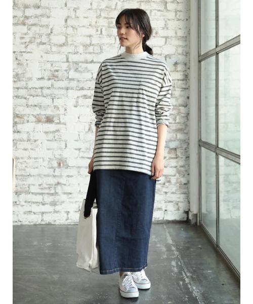 AMERICAN HOLIC（アメリカンホリック）の「デニムタイトロングスカート（デニムスカート・レディース・インディゴブルー・S/M/L）」の16枚目の写真