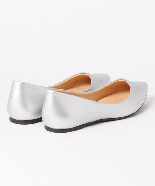 KOBE LETTUCE(コウベレタス)の「ビタミンカラーポインテッドトゥフラットパンプス(パンプス・レディース・グレイッシュベージュ/イエロー/オレンジ/グリーン/パープル/ブラック/シルバー/その他/パイソン・L/LL/M/S)」の22枚目の写真