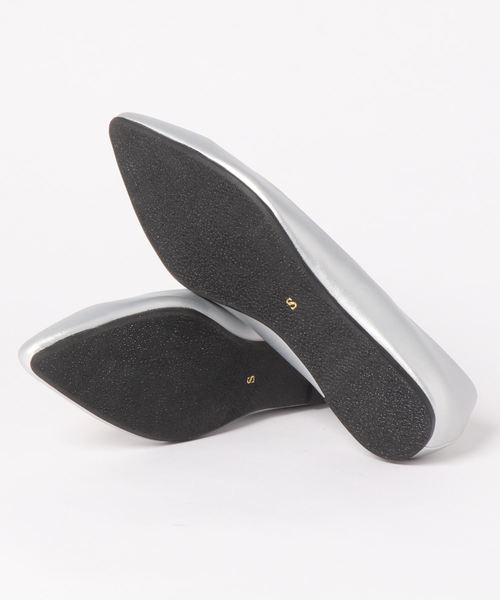 KOBE LETTUCE(コウベレタス)の「ビタミンカラーポインテッドトゥフラットパンプス(パンプス・レディース・グレイッシュベージュ/イエロー/オレンジ/グリーン/パープル/ブラック/シルバー/その他/パイソン・L/LL/M/S)」の18枚目の写真