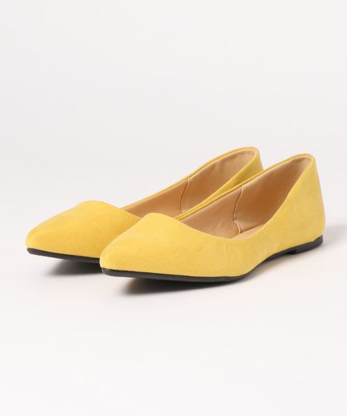 KOBE LETTUCE(コウベレタス)の「ビタミンカラーポインテッドトゥフラットパンプス(パンプス・レディース・グレイッシュベージュ/イエロー/オレンジ/グリーン/パープル/ブラック/シルバー/その他/パイソン・L/LL/M/S)」の13枚目の写真