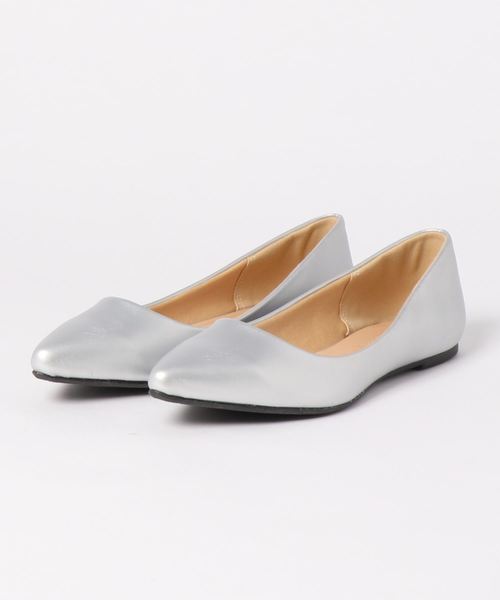 KOBE LETTUCE(コウベレタス)の「ビタミンカラーポインテッドトゥフラットパンプス(パンプス・レディース・グレイッシュベージュ/イエロー/オレンジ/グリーン/パープル/ブラック/シルバー/その他/パイソン・L/LL/M/S)」の15枚目の写真