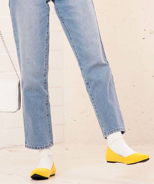 KOBE LETTUCE(コウベレタス)の「ビタミンカラーポインテッドトゥフラットパンプス(パンプス・レディース・グレイッシュベージュ/イエロー/オレンジ/グリーン/パープル/ブラック/シルバー/その他/パイソン・L/LL/M/S)」の12枚目の写真