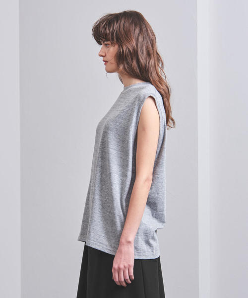 HYKE - HYKE ハイク NC3-011 UNITED ARROWS ユナイテッドアローズ別注 ノースリーブ カットソー ホワイト系 1【美品】【中古】 HYKE ハイク NC3-011 UNITED ARROWS ユナイテッドアローズ別注