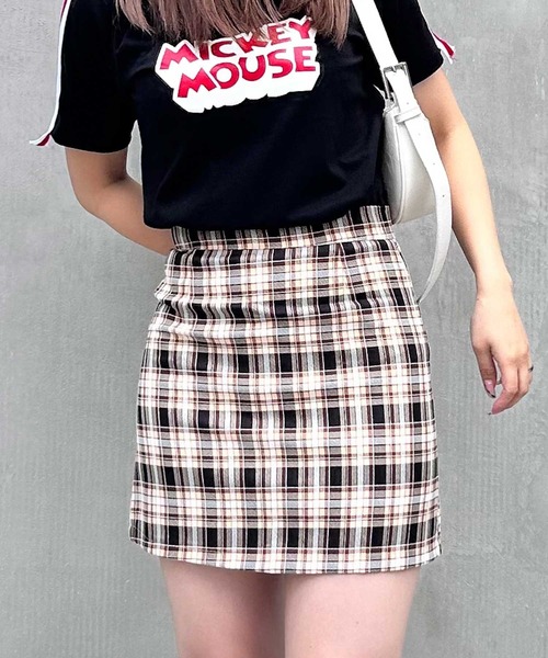 SPIGA（スピーガ）の「ﾁｪｯｸﾀｲﾄｽｶｰﾄ（スカート・レディース・ピンク/レッド/グリーン・SMALL/MEDIUM）」の3枚目の写真