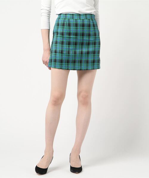 SPIGA（スピーガ）の「ﾁｪｯｸﾀｲﾄｽｶｰﾄ（スカート・レディース・ピンク/レッド/グリーン・SMALL/MEDIUM）」の2枚目の写真