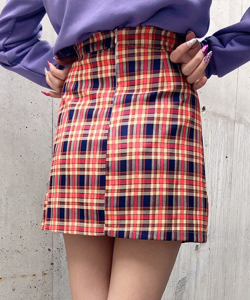 SPIGA（スピーガ）の「ﾁｪｯｸﾀｲﾄｽｶｰﾄ（スカート・レディース・ピンク/レッド/グリーン・SMALL/MEDIUM）」の14枚目の写真