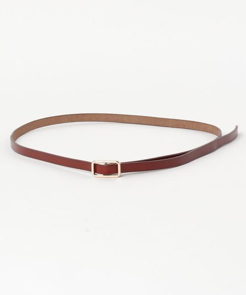 Monocoro toppi（モノコロトッピ）の「ピンレス 牛革細ベルト（ベルト・レディース・ホワイト/ブラック/ネイビー/ブラウン/グレー/レッド/グリーン/キャメル・フリー）」の7枚目の写真