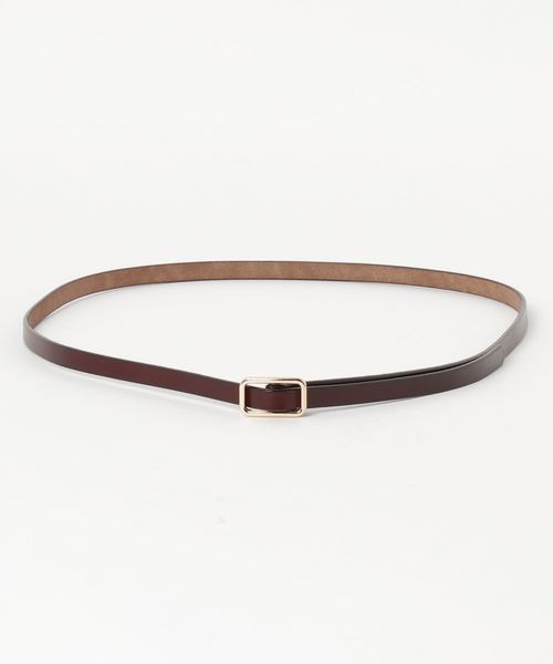 Monocoro toppi（モノコロトッピ）の「ピンレス 牛革細ベルト（ベルト・レディース・ホワイト/ブラック/ネイビー/ブラウン/グレー/レッド/グリーン/キャメル・フリー）」の4枚目の写真