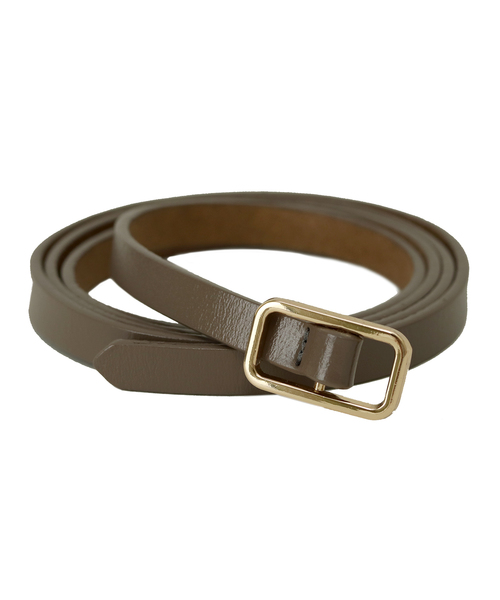 Monocoro toppi（モノコロトッピ）の「ピンレス 牛革細ベルト（ベルト・レディース・ホワイト/ブラック/ネイビー/ブラウン/グレー/レッド/グリーン/キャメル・フリー）」の17枚目の写真