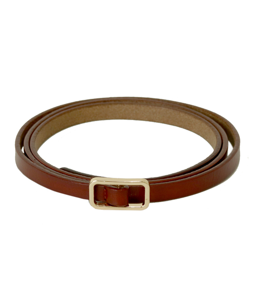 Monocoro toppi（モノコロトッピ）の「ピンレス 牛革細ベルト（ベルト・レディース・ホワイト/ブラック/ネイビー/ブラウン/グレー/レッド/グリーン/キャメル・フリー）」の10枚目の写真