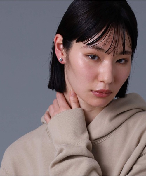 LION HEART(ライオンハート)の「【限定展開】“LH-1”スタッズピアス/スライス/サージカルステンレス(金属アレルギー対応)【LION HEART / ライオンハート】(ピアス(片耳用)・メンズ・ブラック/シルバー/ゴールド・ONE SIZE)」の18枚目の写真