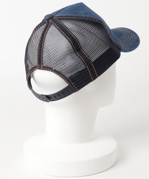 ROUND HOUSE(ラウンドハウス)の「【ROUND HOUSE】スエードネーム デニムメッシュキャップ(キャップ・メンズ・ブルー系その他/ブルー系その他2・FREE)」の5枚目の写真