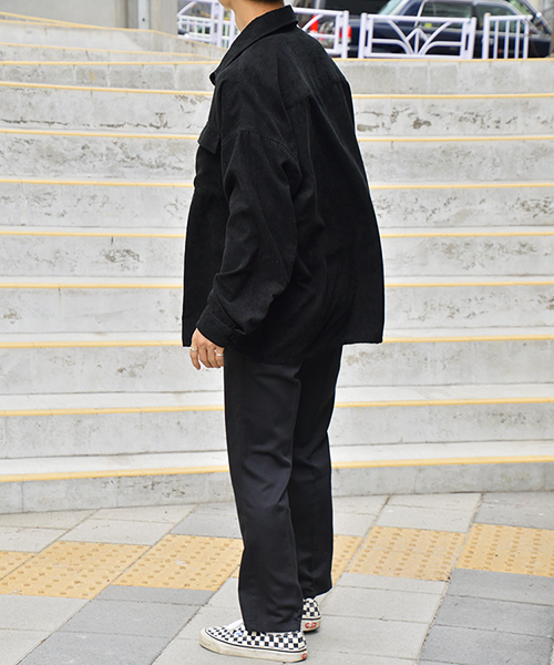 kutir（クティール）の「コーデュロイＣＰＯシャツジャケット(コーデュロイフラップポケットシャツブルゾン)（ブルゾン・メンズ・ブラック/ベージュ/グレー・MEDIUM/LARGE/X-LARGE）」の20枚目の写真