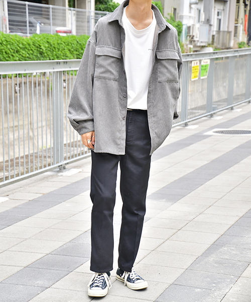 kutir（クティール）の「コーデュロイＣＰＯシャツジャケット(コーデュロイフラップポケットシャツブルゾン)（ブルゾン・メンズ・ブラック/ベージュ/グレー・MEDIUM/LARGE/X-LARGE）」の18枚目の写真