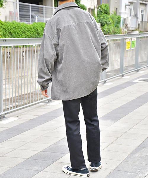 kutir（クティール）の「コーデュロイＣＰＯシャツジャケット(コーデュロイフラップポケットシャツブルゾン)（ブルゾン・メンズ・ブラック/ベージュ/グレー・MEDIUM/LARGE/X-LARGE）」の16枚目の写真