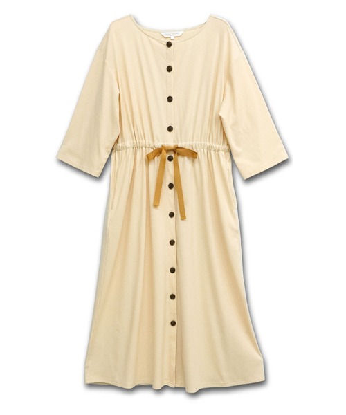 SweetMommy(スウィートマミー)の「フロントべっ甲ボタン マタニティパジャマドレス(マタニティウェア/グッズ・レディース・ライトベージュ/ピンク/杢グレー/モカ/ネイビー・FREE)」の14枚目の写真