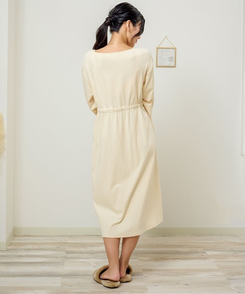 SweetMommy(スウィートマミー)の「フロントべっ甲ボタン マタニティパジャマドレス(マタニティウェア/グッズ・レディース・ライトベージュ/ピンク/杢グレー/モカ/ネイビー・FREE)」の21枚目の写真