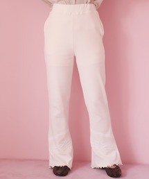 one after another NICE CLAUP | レースドッキングテレコパンツ(その他パンツ)