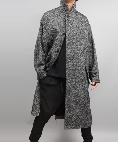 ato（アトウ）の「BALMACAAN TWEED COAT（ステンカラーコート）」 - WEAR
