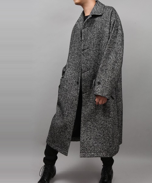ato（アトウ）の「BALMACAAN TWEED COAT（ステンカラーコート）」 - WEAR