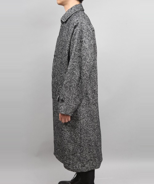 ato（アトウ）の「BALMACAAN TWEED COAT（ステンカラーコート）」 - WEAR