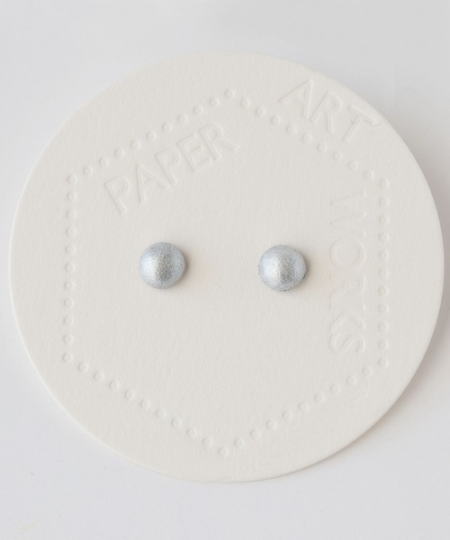 tone(トーン)の「【PAPER ART WORKS】cabochon S(ピアス(両耳用)・レディース・シルバー/ゴールド・FREE)」の5枚目の写真