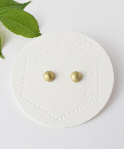 tone(トーン)の「【PAPER ART WORKS】cabochon S(ピアス(両耳用)・レディース・シルバー/ゴールド・FREE)」の6枚目の写真