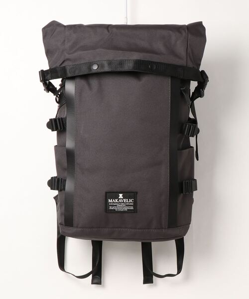 MAKAVELIC（マキャベリック）の「《MAKAVELIC》CHASE CYCLIST BACKPACK（バックパック/リュック・メンズ・チャコールグレー/ライトグレー・FREE）」の2枚目の写真