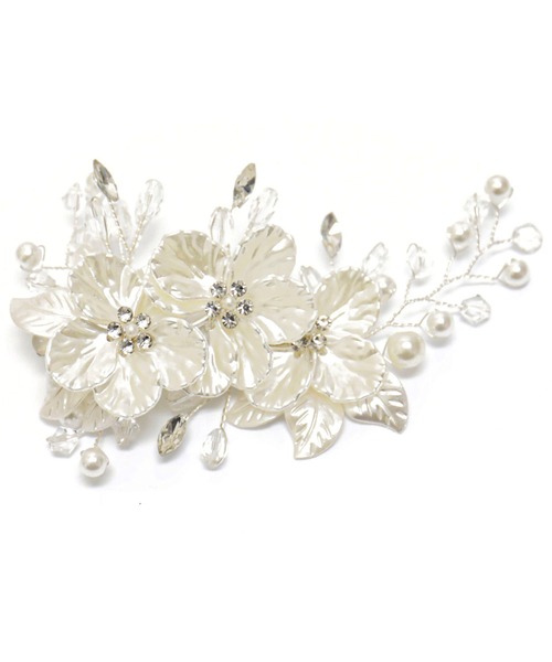 結婚式ヘッドドレス フラワー ブーケクリップ（バレッタ/ヘア