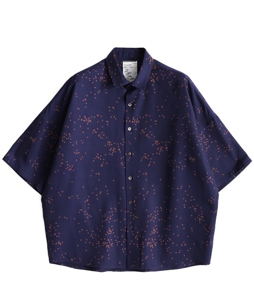 SHAREEF(シャリーフ)の「DOT PATTERN S/S BIG SHIRTS(シャツ/ブラウス・メンズ・ネイビー/ブラック/ホワイト・1/3/2)」の3枚目の写真