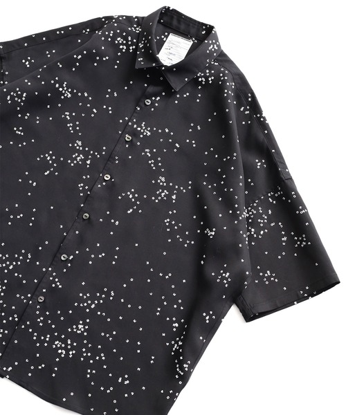 SHAREEF(シャリーフ)の「DOT PATTERN S/S BIG SHIRTS(シャツ/ブラウス・メンズ・ネイビー/ブラック/ホワイト・1/3/2)」の5枚目の写真