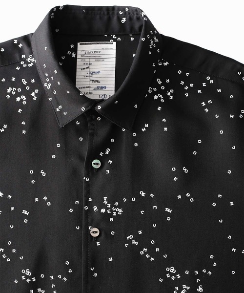 SHAREEF(シャリーフ)の「DOT PATTERN S/S BIG SHIRTS(シャツ/ブラウス・メンズ・ネイビー/ブラック/ホワイト・1/3/2)」の6枚目の写真