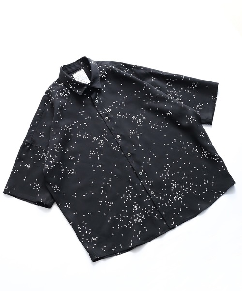 SHAREEF(シャリーフ)の「DOT PATTERN S/S BIG SHIRTS(シャツ/ブラウス・メンズ・ネイビー/ブラック/ホワイト・1/3/2)」の8枚目の写真
