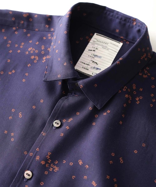 SHAREEF(シャリーフ)の「DOT PATTERN S/S BIG SHIRTS(シャツ/ブラウス・メンズ・ネイビー/ブラック/ホワイト・1/3/2)」の13枚目の写真