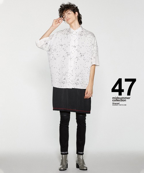 SHAREEF(シャリーフ)の「DOT PATTERN S/S BIG SHIRTS(シャツ/ブラウス・メンズ・ネイビー/ブラック/ホワイト・1/3/2)」の19枚目の写真