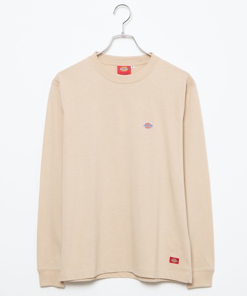 Dickies(ディッキーズ)の「∴WEGO/Dickies別注ワッペン刺繍ロンT(Tシャツ/カットソー・メンズ・ベージュ/ブラック/ホワイト・MEDIUM/LARGE)」の1枚目の写真