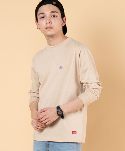 Dickies(ディッキーズ)の「∴WEGO/Dickies別注ワッペン刺繍ロンT(Tシャツ/カットソー・メンズ・ベージュ/ブラック/ホワイト・MEDIUM/LARGE)」の8枚目の写真
