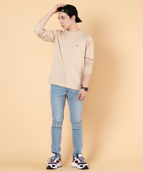 Dickies(ディッキーズ)の「∴WEGO/Dickies別注ワッペン刺繍ロンT(Tシャツ/カットソー・メンズ・ベージュ/ブラック/ホワイト・MEDIUM/LARGE)」の16枚目の写真
