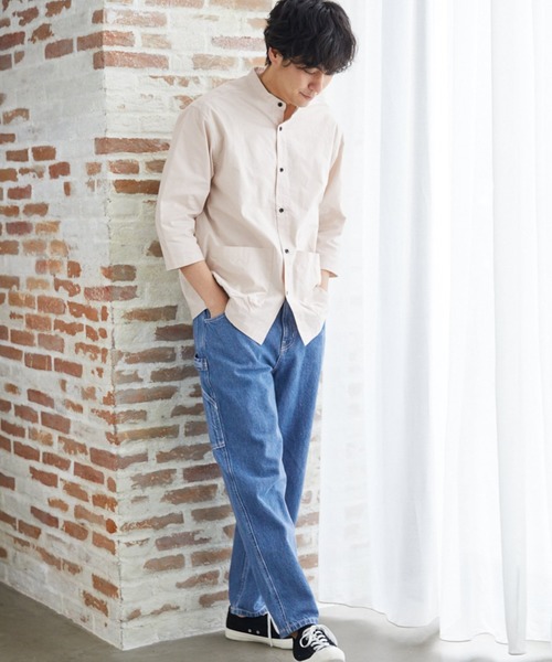 LAKOLE（ラコレ）の「USAオックスクロップドシャツ / LAKOLE（シャツ/ブラウス・メンズ・グリーン/スモーク/アイボリー/ブラウン・MEDIUM/LARGE）」の9枚目の写真