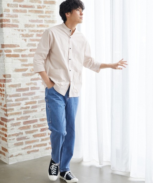 LAKOLE（ラコレ）の「USAオックスクロップドシャツ / LAKOLE（シャツ/ブラウス・メンズ・グリーン/スモーク/アイボリー/ブラウン・MEDIUM/LARGE）」の10枚目の写真