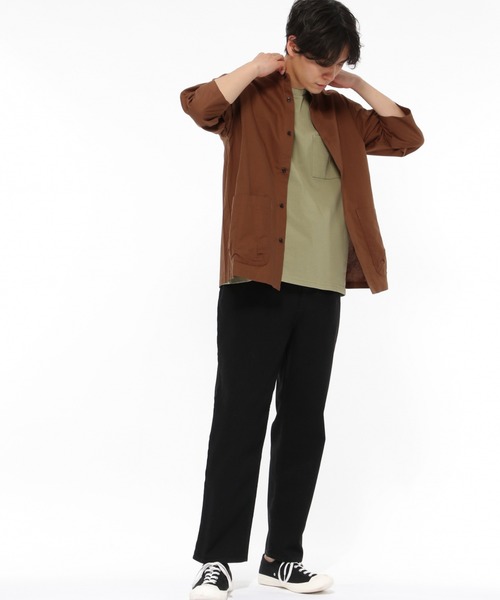 LAKOLE（ラコレ）の「USAオックスクロップドシャツ / LAKOLE（シャツ/ブラウス・メンズ・グリーン/スモーク/アイボリー/ブラウン・MEDIUM/LARGE）」の14枚目の写真