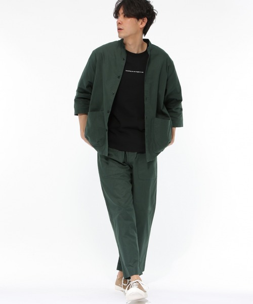 LAKOLE（ラコレ）の「USAオックスクロップドシャツ / LAKOLE（シャツ/ブラウス・メンズ・グリーン/スモーク/アイボリー/ブラウン・MEDIUM/LARGE）」の16枚目の写真