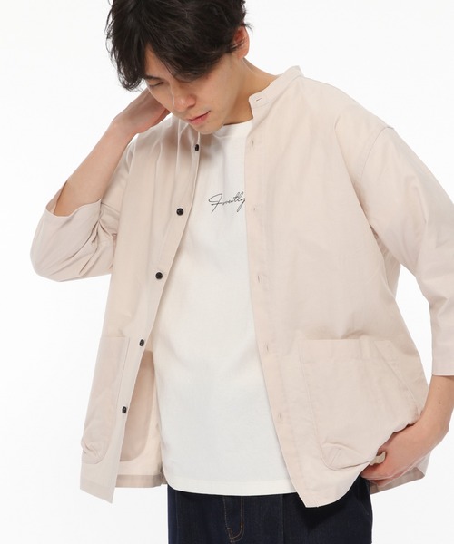 LAKOLE（ラコレ）の「USAオックスクロップドシャツ / LAKOLE（シャツ/ブラウス・メンズ・グリーン/スモーク/アイボリー/ブラウン・MEDIUM/LARGE）」の19枚目の写真