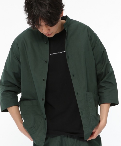 LAKOLE（ラコレ）の「USAオックスクロップドシャツ / LAKOLE（シャツ/ブラウス・メンズ・グリーン/スモーク/アイボリー/ブラウン・MEDIUM/LARGE）」の17枚目の写真