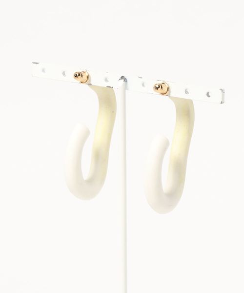 LAPUIS(ラピュイ)の「Lapuis(ラピュイ)ARITA Hoop Pierce A(ピアス(両耳用)・レディース・ブルー/ベージュ/ピンク・FREE)」の7枚目の写真